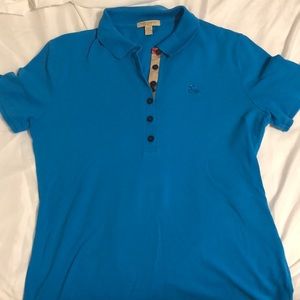 Blue Burberry brit women’s polo